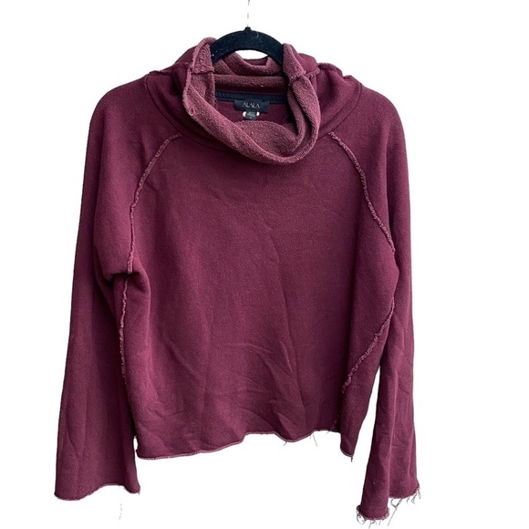 ALALA Riki Cowl Neck Pullover Sweater size M cotton bamboo blend - Picture 7 of 7